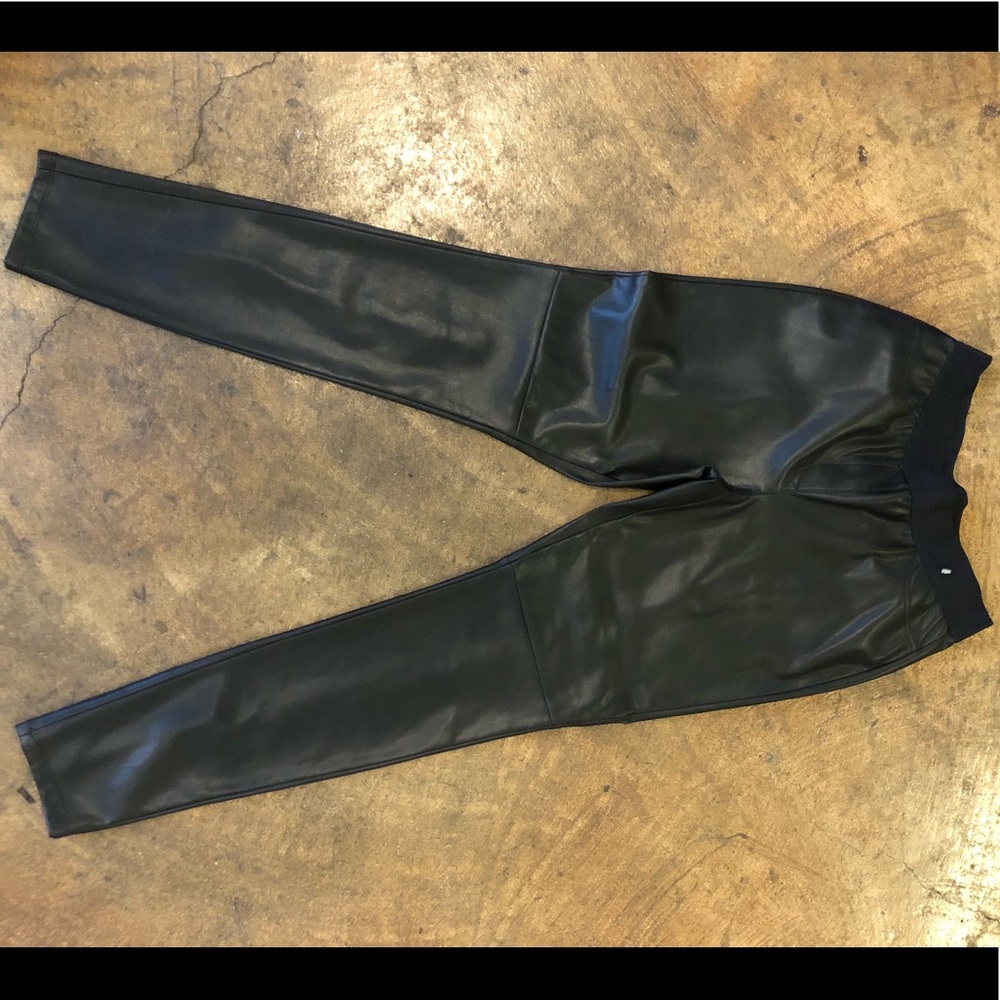 Vegan Leather Stretch Leggings/Pants